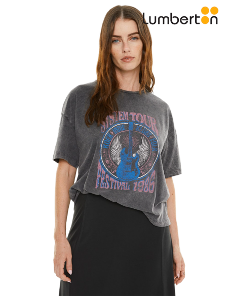 Camiseta Vintage Estampada Gristct899