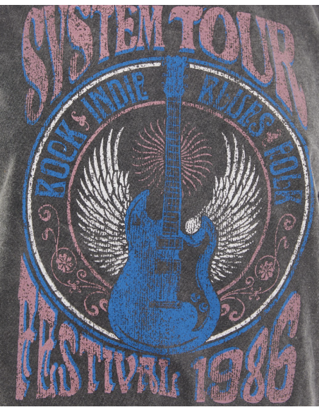 Camiseta Vintage Estampada Gristct899