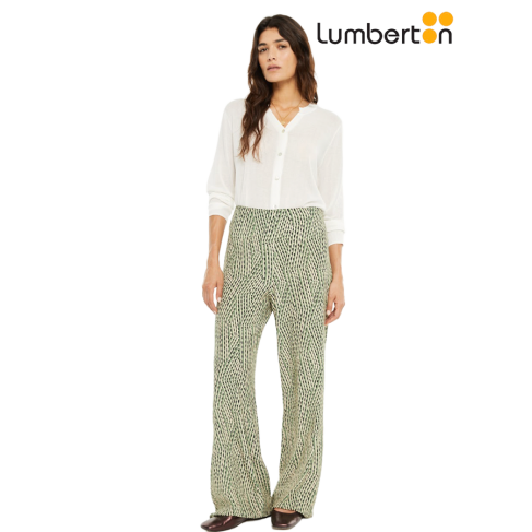 Pantalón Fluido Estampado...