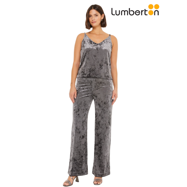 Top Tirantes Terciopelo GrisTON22