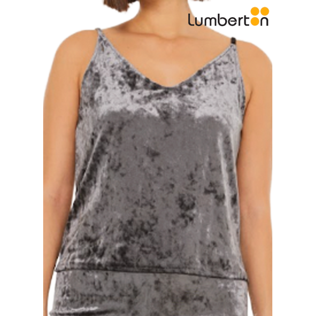 Top Tirantes Terciopelo GrisTON22