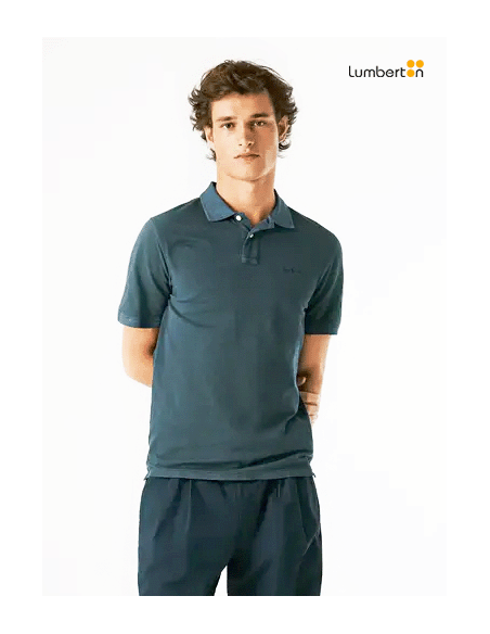 Polo M/C Azul DesgastadoOLIDA Pepe Jeans