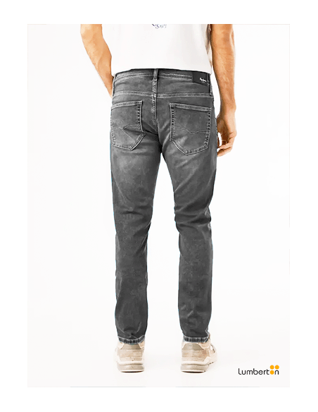 Tejanos Negro Desgastado RectoGYMDN Pepe Jeans