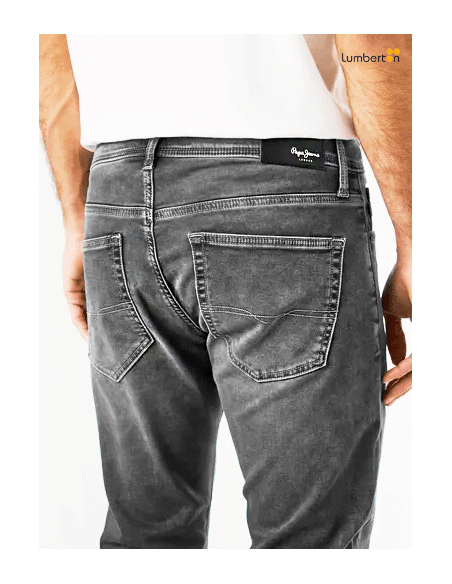 Tejanos Negro Desgastado RectoGYMDN Pepe Jeans