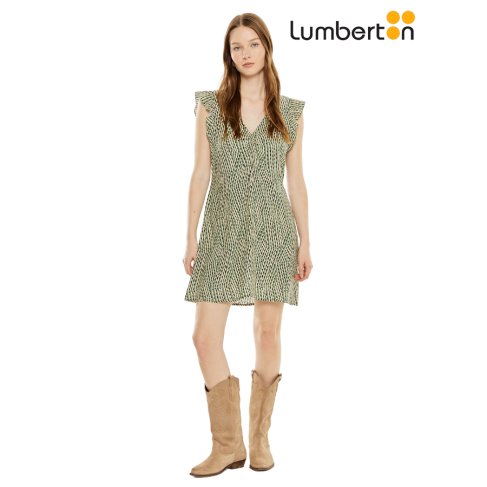 Vestido Corto Estampado...