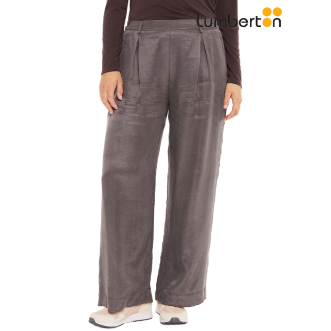 Pantalón Fluido Goma Cintura Gris...