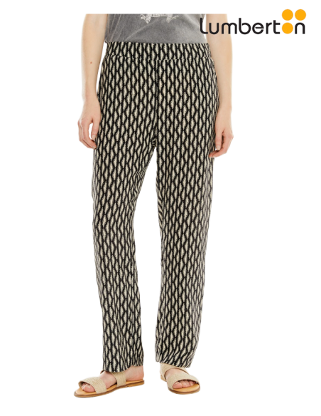 Pantalón Estampado NegroPA703