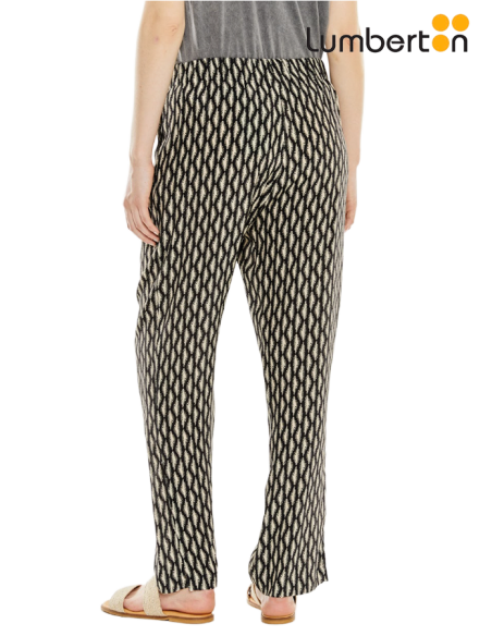 Pantalón Estampado NegroPA703