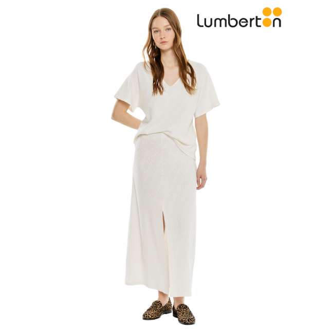 Camiseta Pico Manga Ancha BlancaCT706
