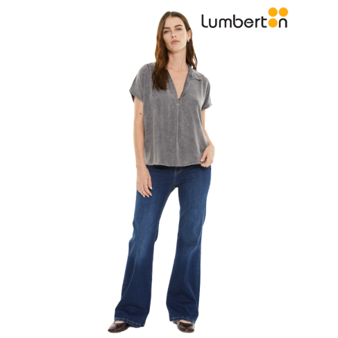 Camisa M/C Fluida GrisCA704