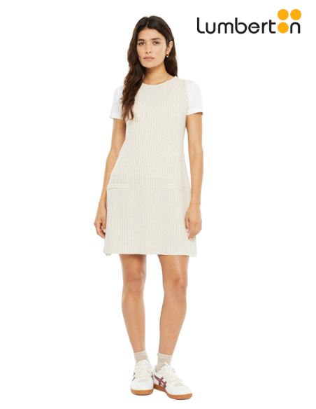Vestido Corto Raya Diplomática BeigeVE705
