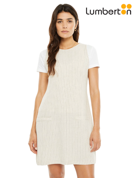 Vestido Corto Raya Diplomática BeigeVE705