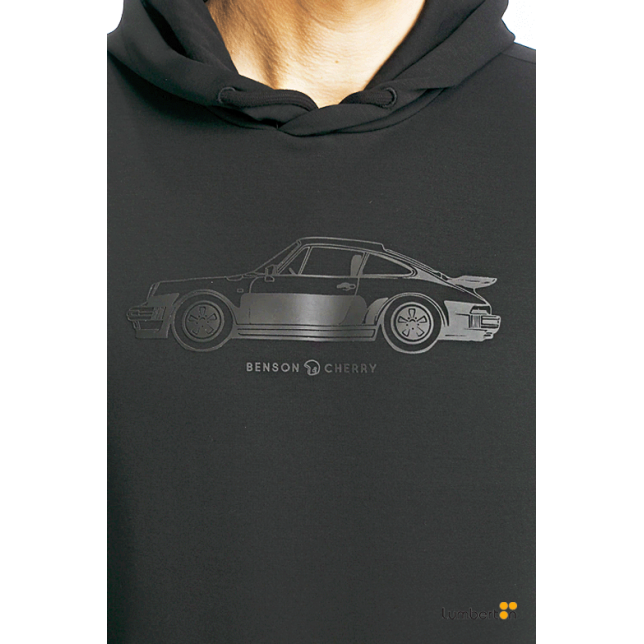 Sudadera Negra Capucha Estampado...