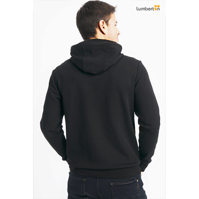 Sudadera Negra Capucha Estampado...
