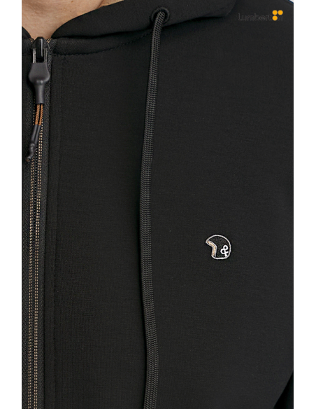 Chaqueta Negra Capucha Y CremalleraSANTIFYN Benson Cherry