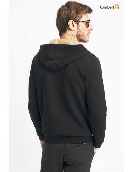 Chaqueta Negra Capucha Y CremalleraSANTIFYN Benson Cherry