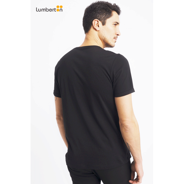 Camiseta Negra M/C Estampado...