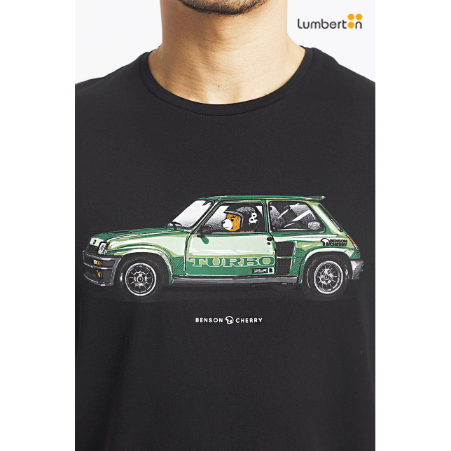 Camiseta Negra M/C Estampado...