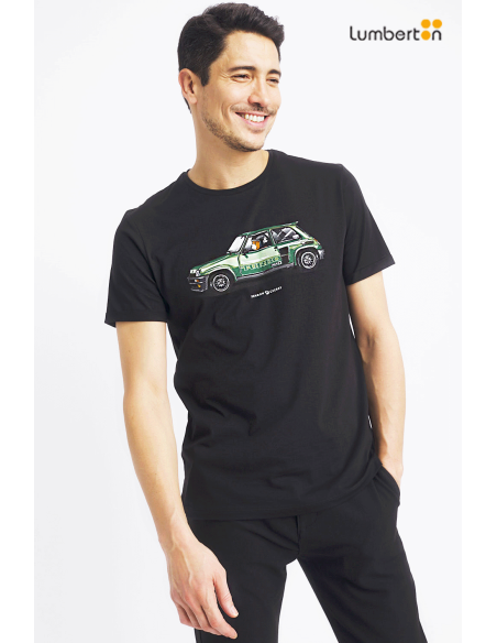 Camiseta Negra M/C Estampado CocheTRINIAN Benson Cherry