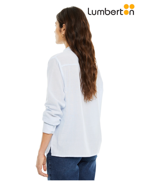 Camisa gris azulado A906R