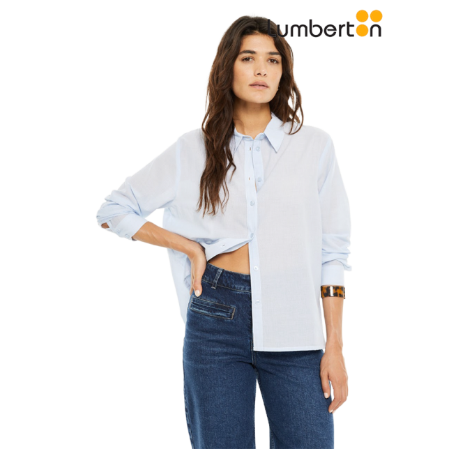 Camisa gris azulado A906R