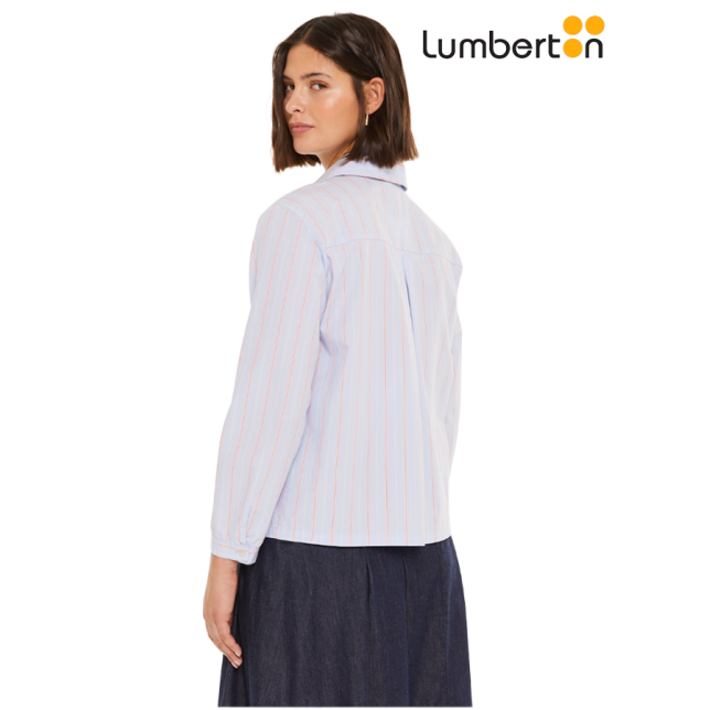 Camisa rayas azul A911R