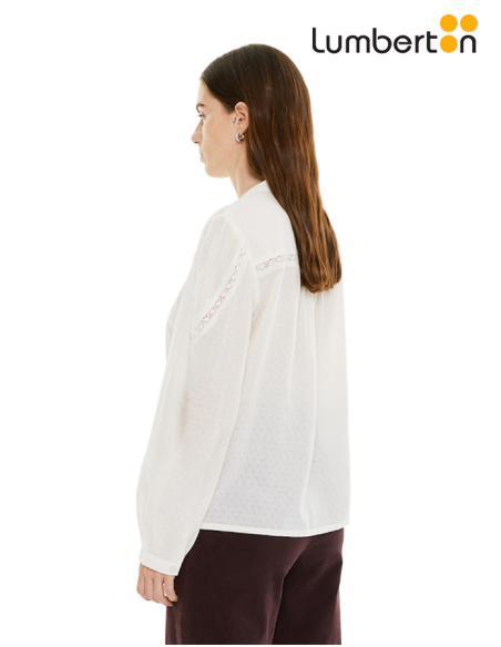 Camisa puntilla blanca CA913