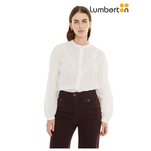 Camisa puntilla blanca CA913