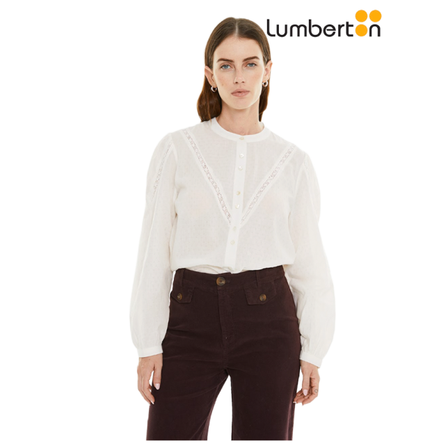 Camisa puntilla blanca CA913