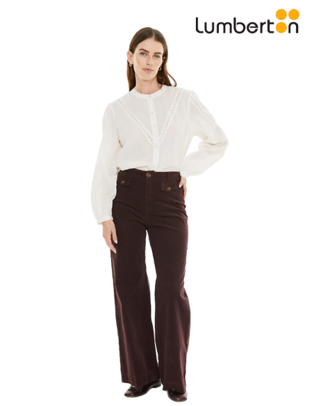 Camisa puntilla blanca CA913