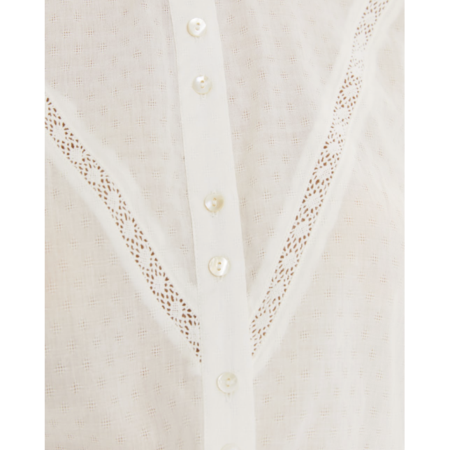 Camisa puntilla blanca CA913