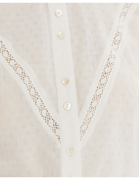 Camisa puntilla blanca CA913