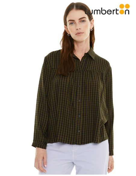 Camisa cuadros verde CAO17