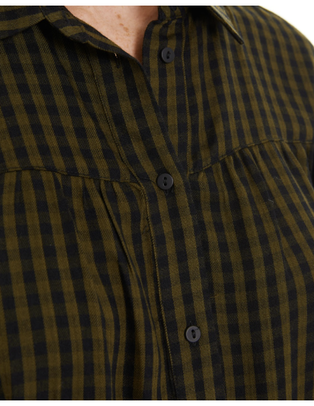 Camisa cuadros verde CAO17
