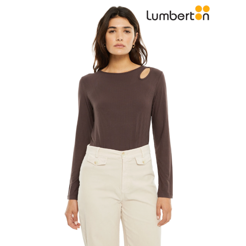 Camiseta canalé cut-out CT910