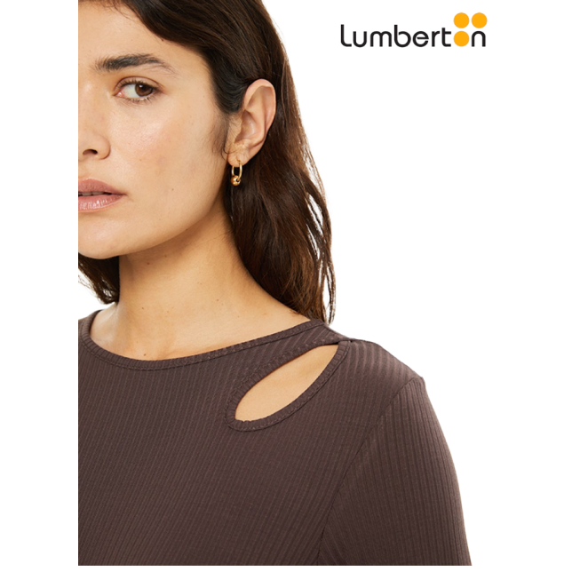 Camiseta canalé cut-out CT910