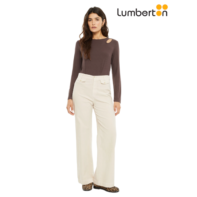 Camiseta canalé cut-out CT910