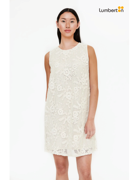 Vestido Corto Crochet Crudo11263 Wild Pony