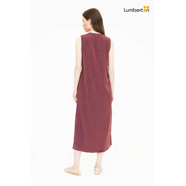Vestido Largo Fluido Marrón41236 Wild...
