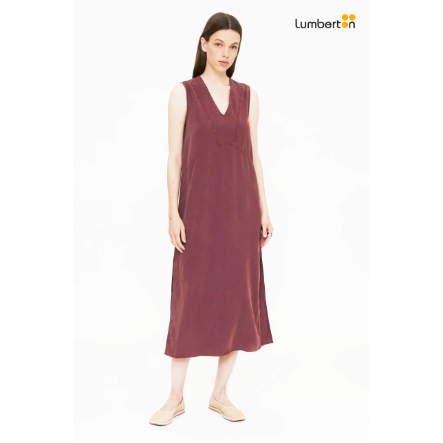 Vestido Largo Fluido Marrón41236 Wild...