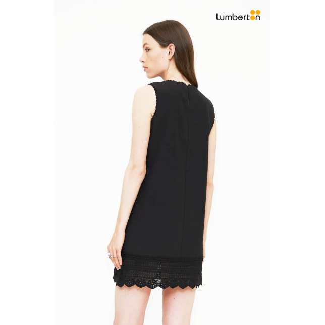 Vestido Corto Negro Con Encaje11275...