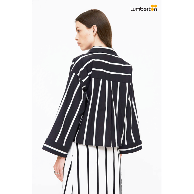 Camisa Negra Rayas Blancas41221 Wild...