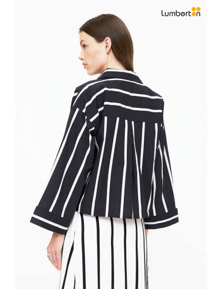 Camisa Negra Rayas Blancas41221 Wild Pony