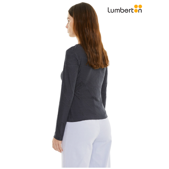 Camiseta jacquard gris oscuro CT919