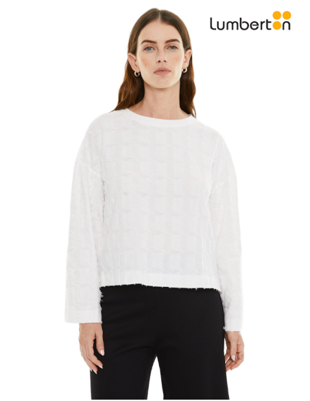 Camiseta jacquard blanca T950R