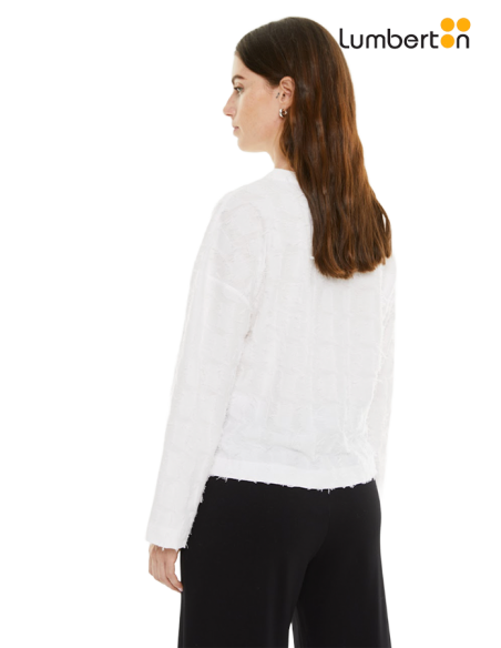 Camiseta jacquard blanca T950R