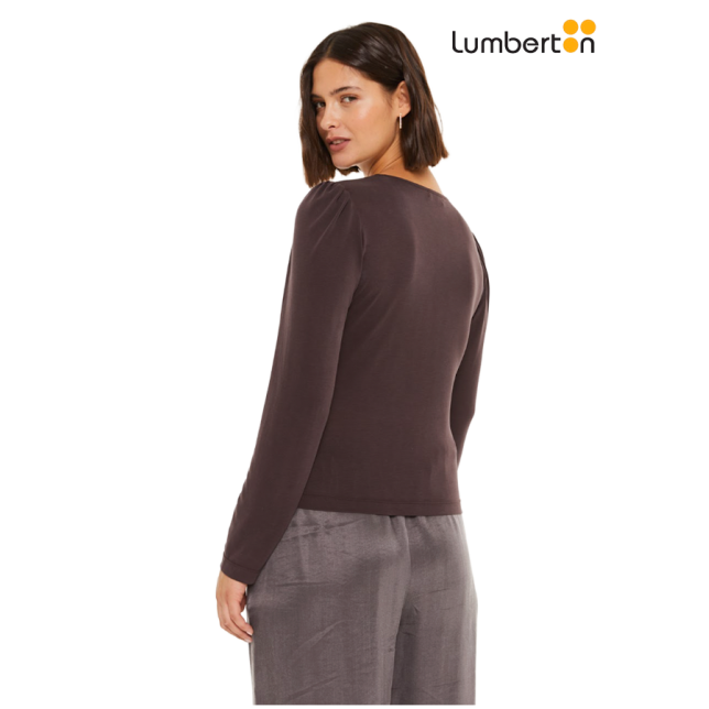 Camiseta con frunce en hombro T961R