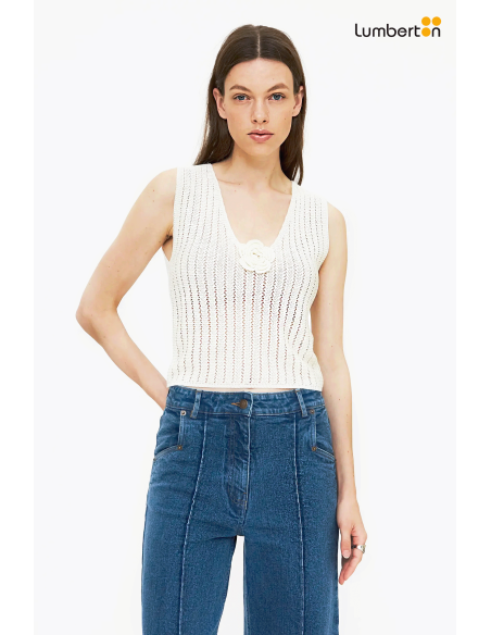 Top Punto Calado Blanco10603 Wild Pony