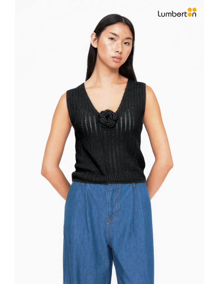 Top Punto Calado Negro10602 Wild Pony