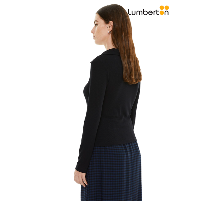 Camiseta polo negra CTO20